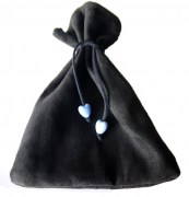 208998 Aszak suede 18x15 licht blauw hart 800